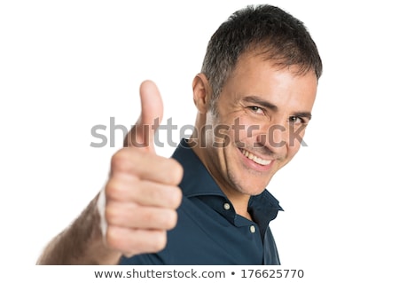 ストックフォト: Businessman Smile Okay Gesture