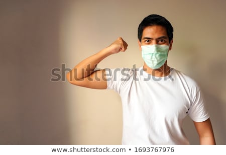 Stok fotoğraf: Portrait Of Strong Asian Man