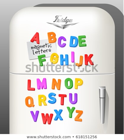 Foto stock: Magnetic Alphabet