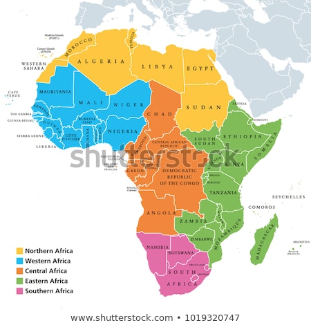 Foto d'archivio: Map Of Africa