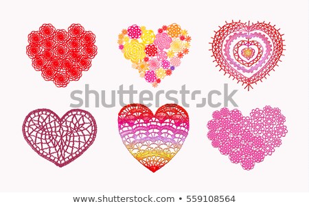 Foto stock: Decorative Embroidery Heart