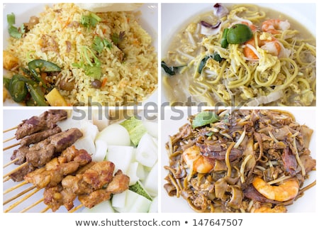 Foto stock: Southeast Asian Singapore Local Food Collage