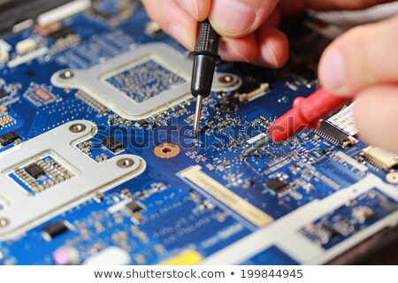 Stock fotó: Technicians Repairing Circuit Board
