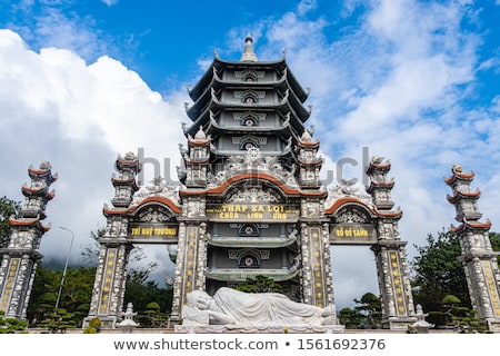 Stock fotó: Buddhist Temple In Mountains