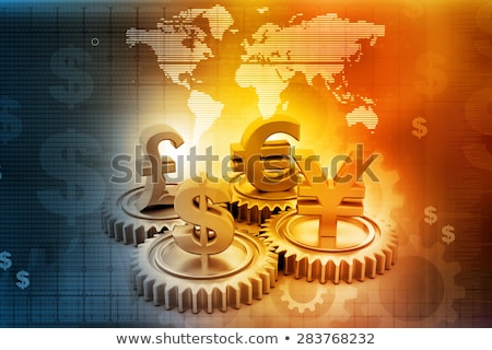 Stock photo: Gears With Yen