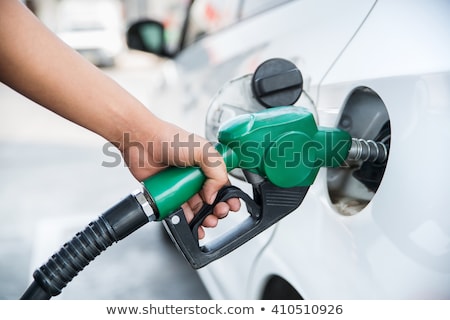 Foto stock: Person With Petrol Pump