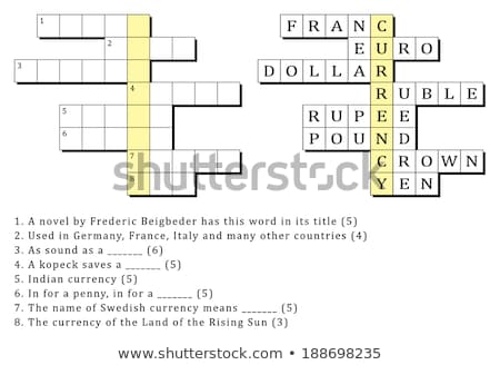 Foto stock: Puzzle With Word Money