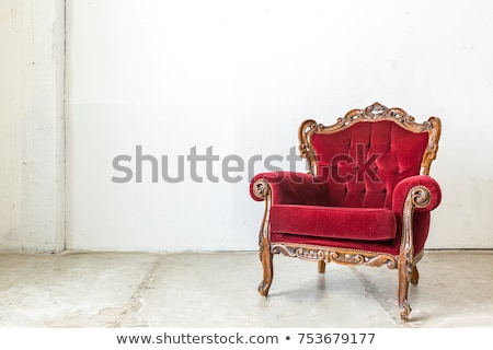 Armchairs And Sofa In Red Stok fotoğraf © vichie81