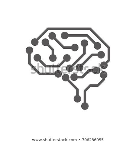 Stock foto: Artificial Intelligence Ai Chip Vector Sign Icon