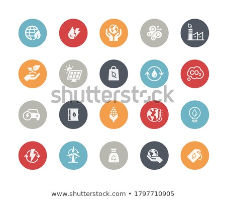 Ecology Renewable Energy Icons Classics Series Foto stock © Palsur