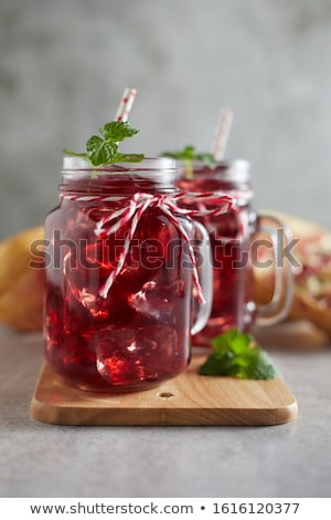 Stock photo: Glass Of Red Juice