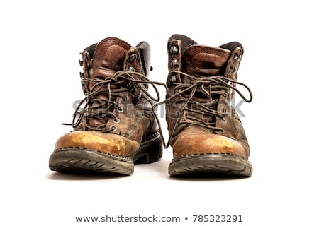 Foto stock: Worn Boots