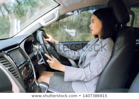 ストックフォト: Girl With Driving License