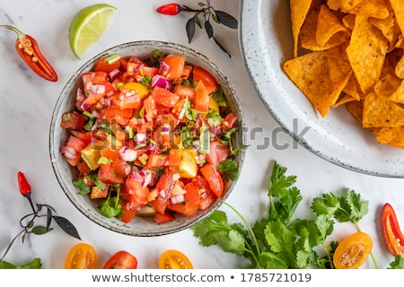 Stock photo: Rustic Red Tomato Salsa