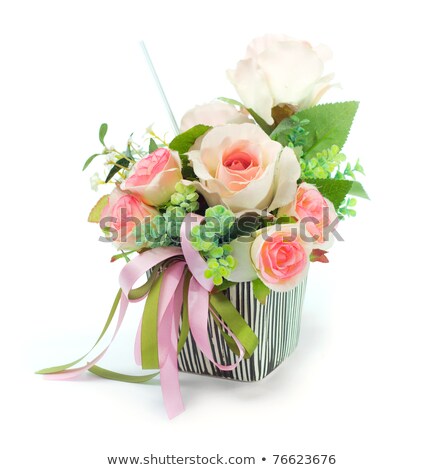 Artificial White Pink Flower Bouquet Zdjęcia stock © winnond