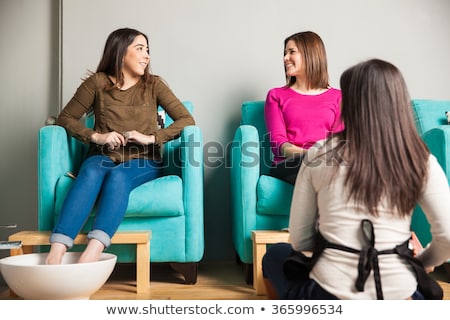 Stock fotó: Customer Getting Pedicure At Nail Salon