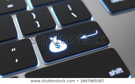 Stok fotoğraf: Money On Keyboard Of Computer