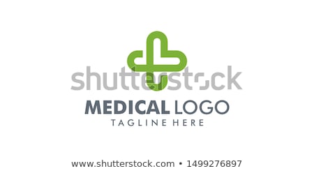 Stok fotoğraf: Green Vector Logo For Pharmacies