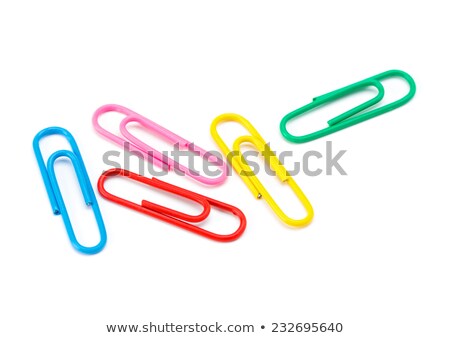 Stock photo: Plastic Paper Clips