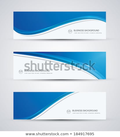 Blue And White Corporate Waves Background Stockfoto © MPFphotography