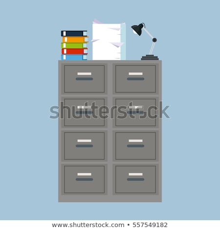 Сток-фото: File Cabinet With Light