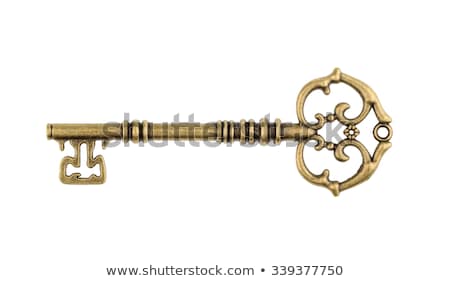 Stock photo: Isolated Old Key