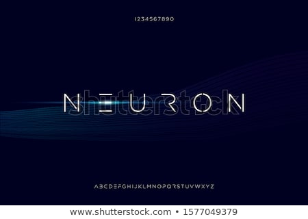 [[stock_photo]]: Neuron Letters And Numbers