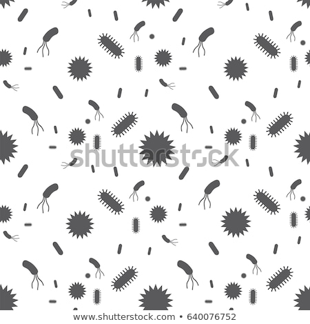 Stock fotó: Bacteria Virus Germs Icon Pattern