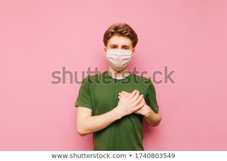 Stock foto: Sincere Man Crossing His Hands Over His Heart