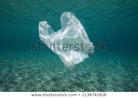 Zdjęcia stock: Water Pollution With Plastic Bags In Ocean