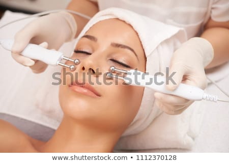 Stock photo: Woman Having Hydradermie Facial Treatment In Spa