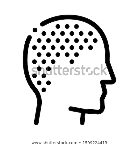 Stock photo: Trimmed Bald Man Icon Vector Outline Illustration