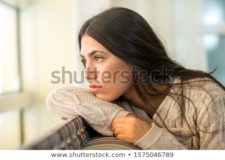 Foto stock: Lonely Young Woman