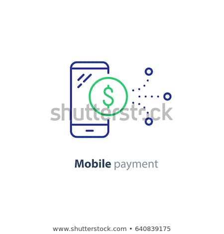 Zdjęcia stock: Vector Icon Mobile Phone And Cash