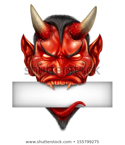 Stock foto: Devil Head Blank Sign