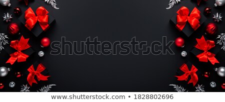 Stock photo: Christmas Bauble Black Background