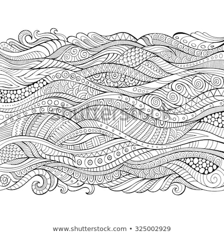 Paisley Background Hand Drawn Ornament Stock fotó © balabolka