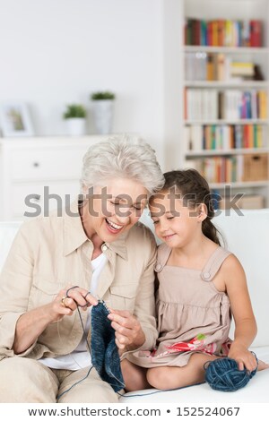 ストックフォト: Attractive Grandmother Sitting In Her Living Room