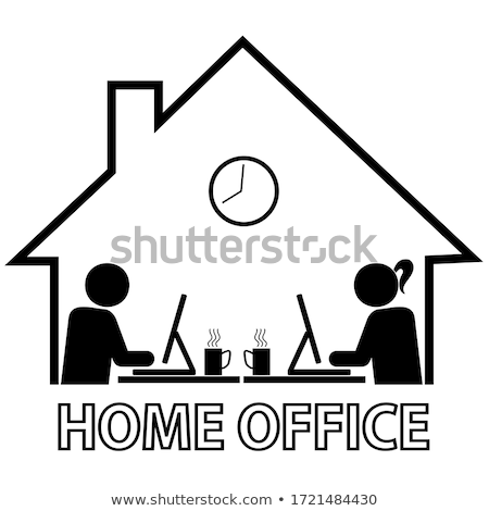 Foto stock: Desktop Workstation Black And White