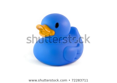 Сток-фото: Single Blue Rubber Duck