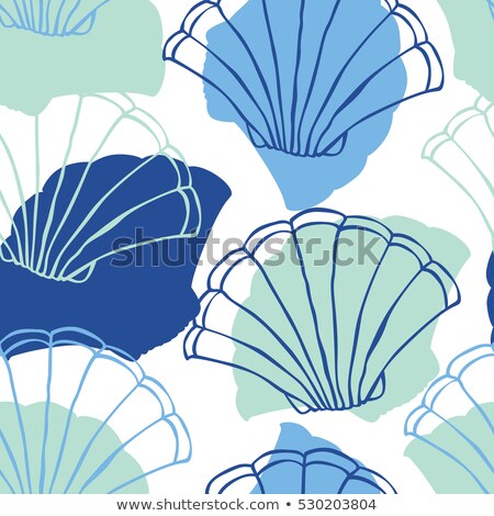 [[stock_photo]]: Shells Seamless Pattern Vector Seashells Design