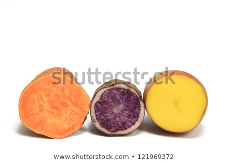 Foto stock: Orange Fleshed Variety Of Sweet Potato