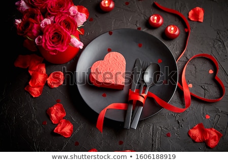 Stockfoto: Black Dinner Plate