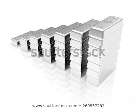 Zdjęcia stock: Benefits Chart Icon With Reflection On White Background