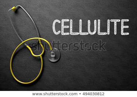 Foto stock: Chalkboard With Cellulite 3d Illustration