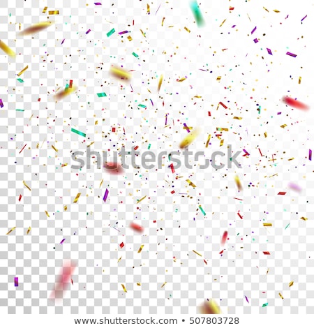 Zdjęcia stock: Colorful Vector Confetti Illustration On Transparent Background