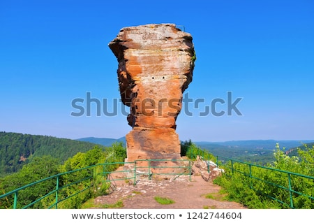 Zdjęcia stock: Castle Ruin Drachenfels In Dahn Rockland Germany