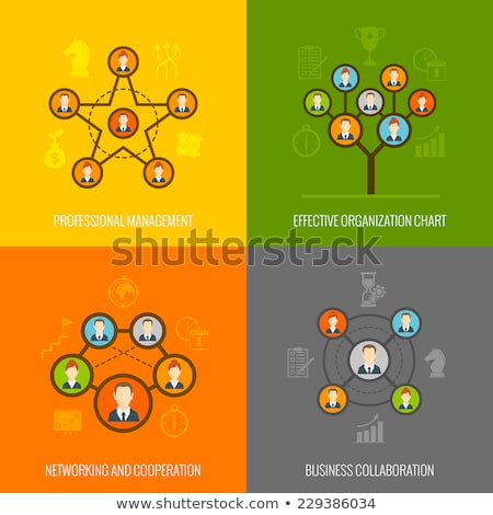 Сток-фото: Professional Collaboration Vector Charts Graphs