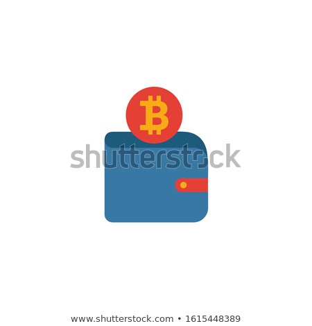 Foto stock: Vector Bitcoin Wallet