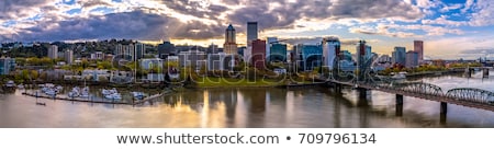 Stock photo: Marina By Willamette River In Portland Oregon